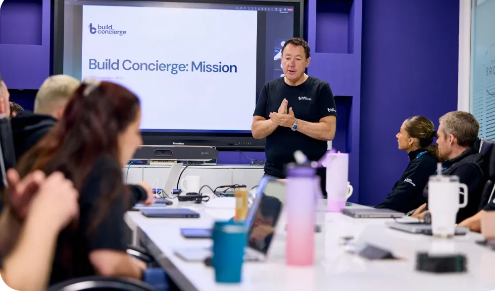 Martin Port leading a Build Concierge meeting