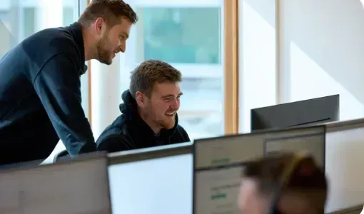 Two sales team members